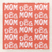 犬母 ガラスコースター (正面)