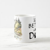 犬母 コーヒーマグカップ (中央)