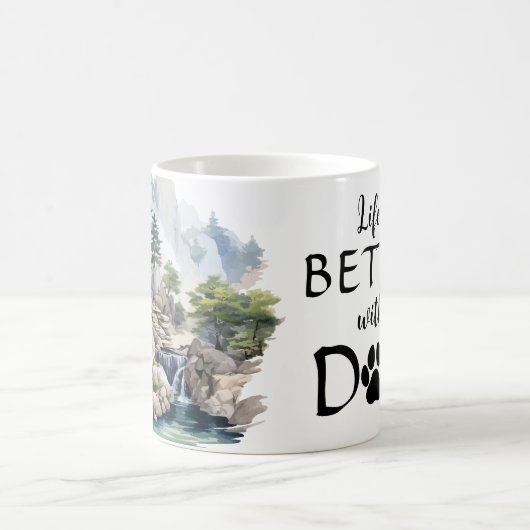 犬母 コーヒーマグカップ (中央)