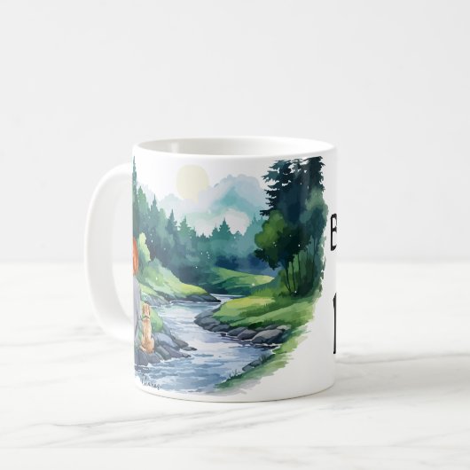 犬母 コーヒーマグカップ (正面左)