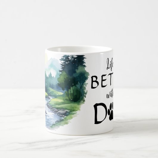 犬母 コーヒーマグカップ (中央)