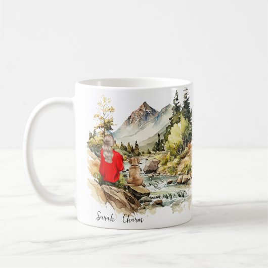 犬母 コーヒーマグカップ (左)