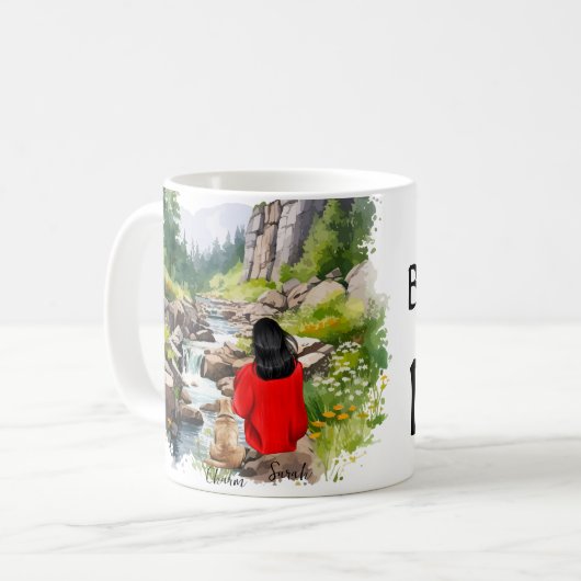 犬母 コーヒーマグカップ (正面左)