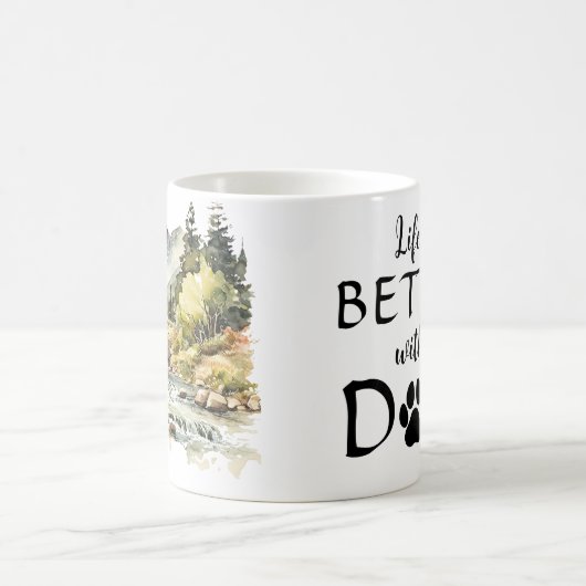 犬母 コーヒーマグカップ (中央)