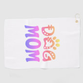 犬母 ゴルフタオル (横)