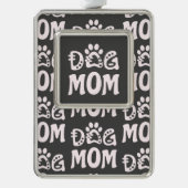 犬母 シルバープレートフレームオーナメント (正面)