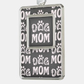 犬母 シルバープレートフレームオーナメント (左)