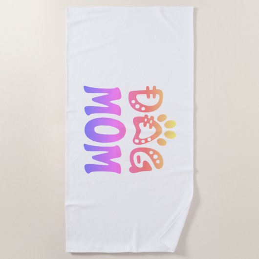 犬母 ビーチタオル (正面)