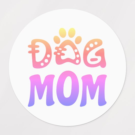 犬母 ラベル (デザイン2)