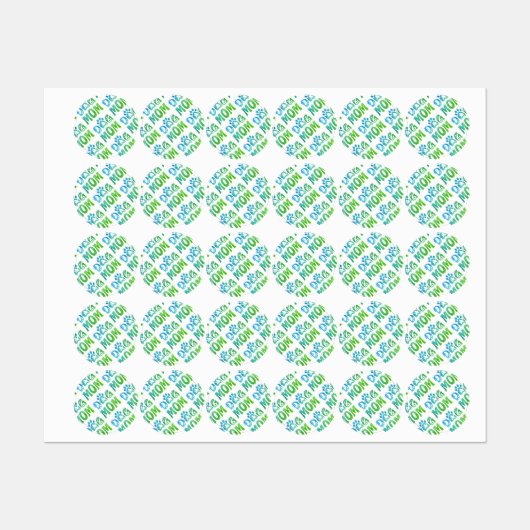 犬母 ラベル (シート)