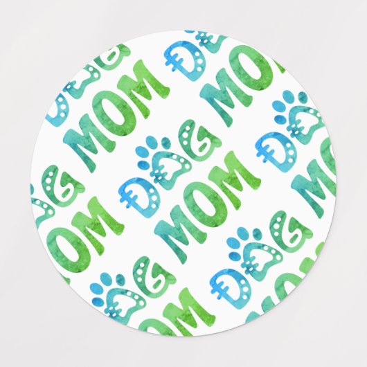 犬母 ラベル (デザイン1)