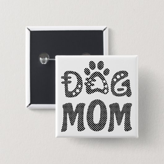 犬母 缶バッジ (正面&裏面)