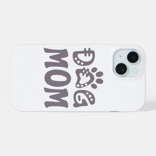 犬母 iPhone 15ケース (裏面横)