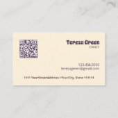 犬気にグルーミングQR 名刺 (裏面)