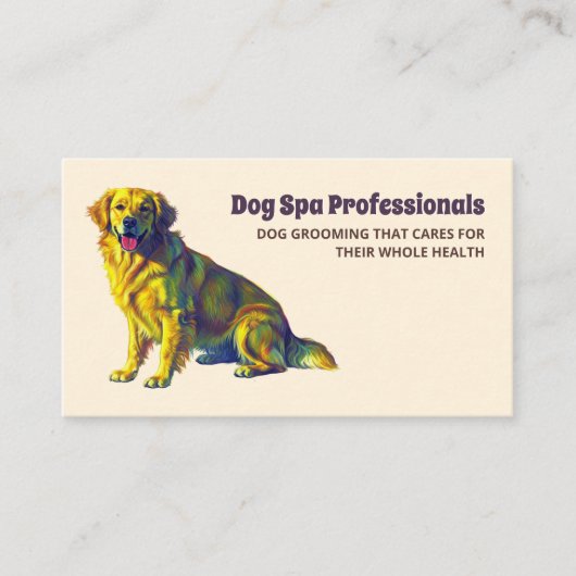 犬気にグルーミングQR 名刺 (正面)