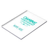 犬水療法士パーソナライズされた外 ノートブック (左側)