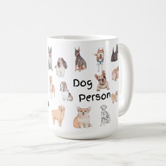 犬派 コーヒーマグカップ (正面右)