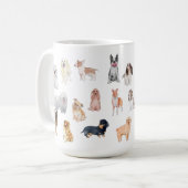 犬派 コーヒーマグカップ (正面左)