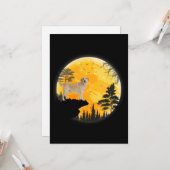 犬派|ラブラドールドッグハロウィーン満月 カード (正面/裏面インサイチュ)