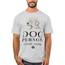 犬派 – 人より犬 Tシャツ