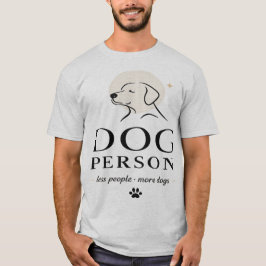 犬派 – 人より犬 Tシャツ