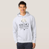 犬派 – 人より犬Tシャツ+フードパーカー パーカ (正面フル)
