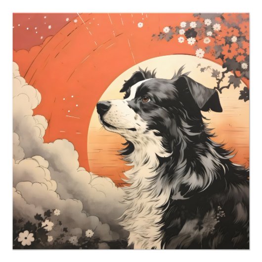 犬浮世絵 フォトプリント            (正面)