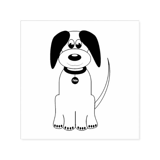 犬漫画 セルフインキングスタンプ (デザイン)