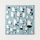 犬漫画 タペストリー (正面(横))