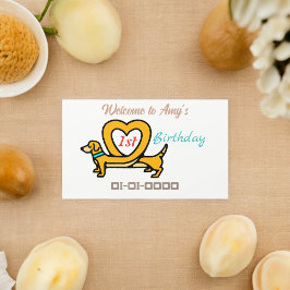 犬漫画 長方形シール