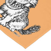 犬熱狂する ショートテーブルランナー (コーナー)