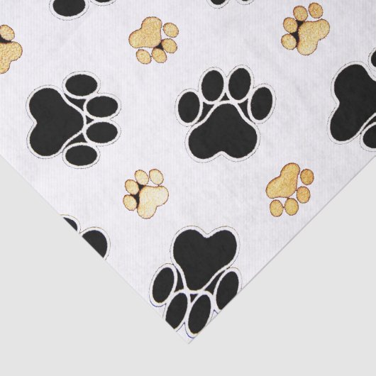 犬犬の足のプリントの白を黒くし、日焼けさせて下さい 薄葉紙 (詳細)