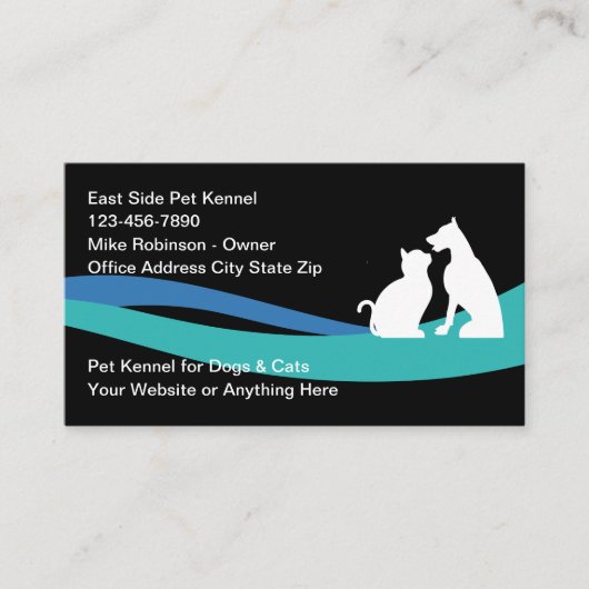 犬犬犬猫用テーマ名刺 名刺 (正面)