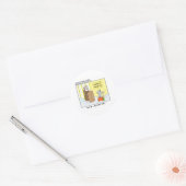 犬猫と天国おもしろいマンガのギフト&ティー ラウンドシール (封筒)