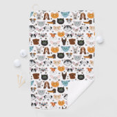 犬猫の柄 ゴルフタオル (インサイチュ)