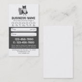 犬猫の獣医のアポイントメントカード 予約カード (正面/裏面)