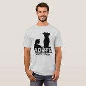 犬猫を買い物しない Tシャツ (正面フル)