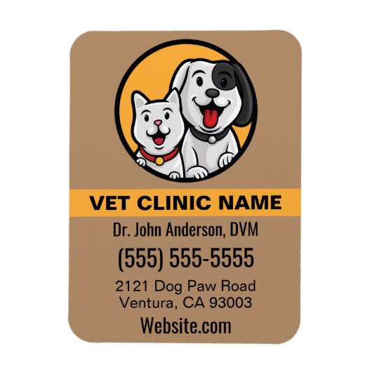 犬猫ペットフォトマグネット マグネット (縦)