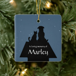 犬猫ペット記念名前をカスタムするスピリチュアル詩 セラミックオーナメント