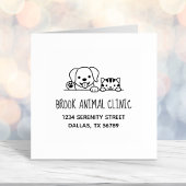 犬猫獣医アニマルクリニックの住所 セルフインキングスタンプ