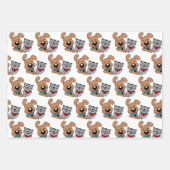 犬猫用ラッピング紙シートセット ラッピングペーパーシート (正面)