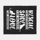 犬猫 フリースブランケット (正面(横))