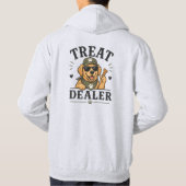 犬用おやつのディーラーTシャツ　犬の飼い主のためのセーター パーカ (裏面)