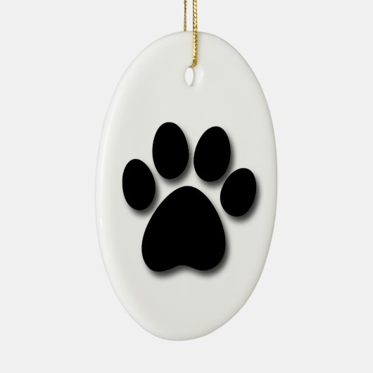 犬用の骨および足ペットテーマのギフトZ33 セラミックオーナメント (右)