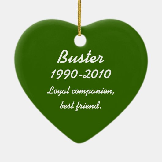 犬用の骨のオーナメントが付いているカスタマイズペット写真 セラミックオーナメント (裏面)