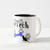 犬用の骨を搭載する獣医TECH ツートーンマグカップ (正面右)