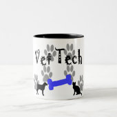 犬用の骨を搭載する獣医TECH ツートーンマグカップ (中央)
