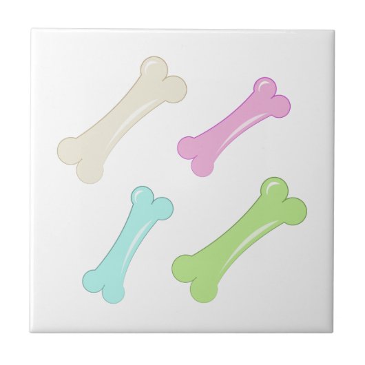 犬用の骨 タイル (正面)
