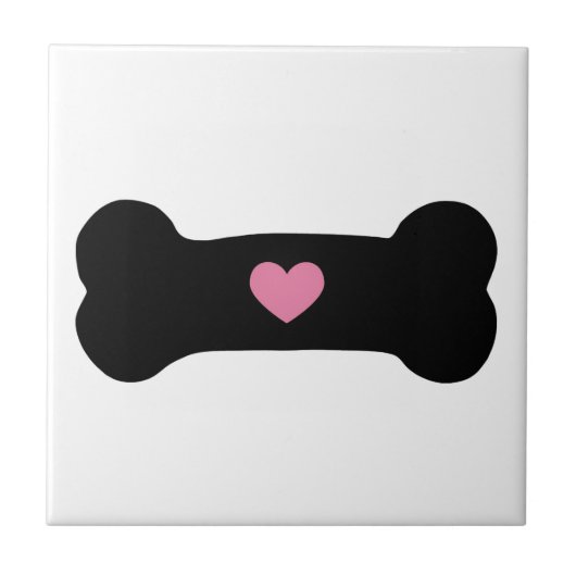 犬用の骨 タイル (正面)