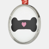 犬用の骨 メタルオーナメント (左)